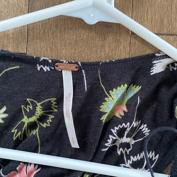 Free People Black Print Swing Tank Top - Picture 4 of 6